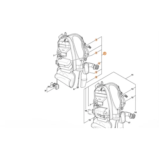 STIHL  Tragsystem 4850 490 0401